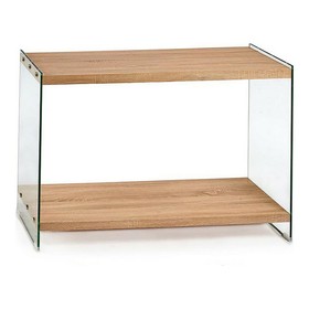 Hall Gift Decor Brown Transparent Wood 40 x 76 x 120 cm