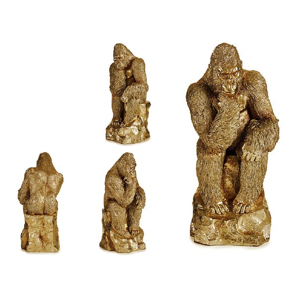Dekoratīvās figūriņas Gift Decor Bronza Gorilla 20,5 x 47 x 23,5 cm