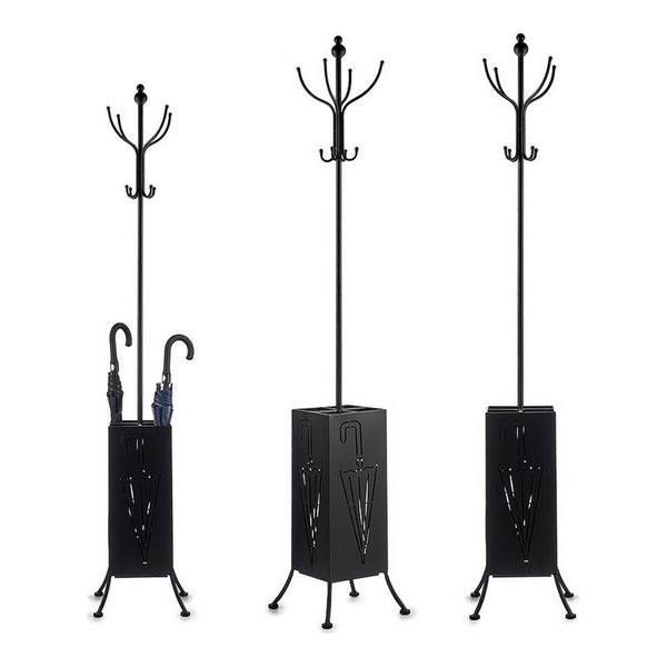 Coat rack Gift Decor Black Metal 34 x 188 x 34 cm Umbrella stand