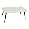 Centrinis stalas Gift Decor Balta Juoda 60 x 110 x 45 cm Marmurą