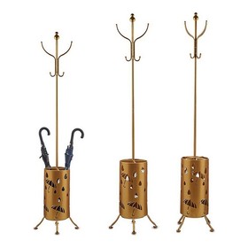 Coat rack Gift Decor Golden Metal 44 x 185 x 44 cm Umbrella stand