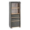 Shelves Kipit Brown Grey Wood Cloth 28 x 113 x 42 cm