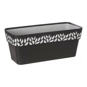 Kukkalaatikko Stefanplast Harmaa Antrasiitinharmaa Muovinen 13,3 x 12,3 x 29,3 cm
