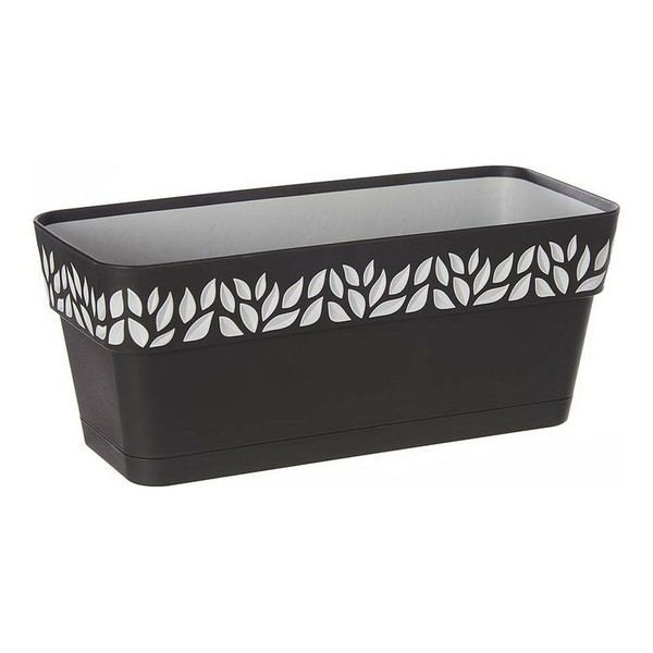 Kukkalaatikko Stefanplast Harmaa Antrasiitinharmaa Muovinen 13,3 x 12,3 x 29,3 cm