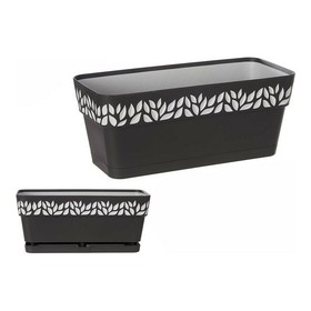 Balkona Puķu Kaste Stefanplast Pelēks Antracīts Plastmasa 13,3 x 12,3 x 29,3 cm