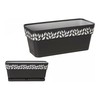 Planter Stefanplast Grey Anthracite Plastic 13,3 x 12,3 x 29,3 cm