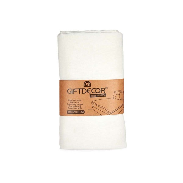 Bedspread (quilt) Gift Decor White 20 x 13 x 30 cm