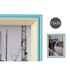 Photo frame Gift Decor Blue White Light brown Crystal MDF Wood