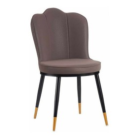 Armchair Gift Decor Black Purple Golden 53 x 88 x 67 cm Shell