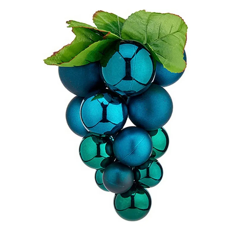 Eglutės rutuliukas Krist+ Mėlyna Plastmasinis Vynuogės Mažas