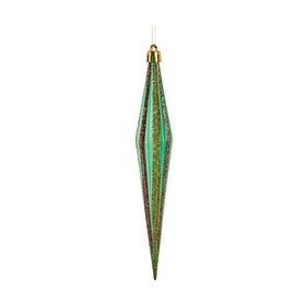 Christmas bauble Krist+ Red Green Golden 3 x 8,5 x 19 cm Streched