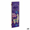 Wall Clock Gift Decor Llama 2,5 x 60 x 20 cm (12 Units)