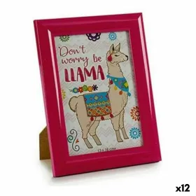 Photo frame Gift Decor Glass polystyrene (12 Units)