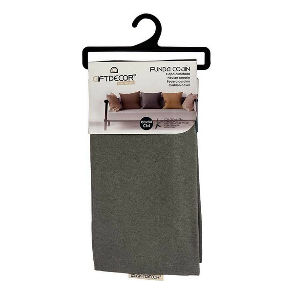 Cushion cover Gift Decor Anthracite 60 x 0,5 x 60 cm