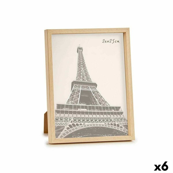 Фото рамка Gift Decor Коричневый Натуральный Пластик (6 штук)