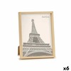 Photo frame Gift Decor Brown Natural Plastic (6 Units)