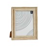 Photo frame Gift Decor Brown Golden Wood Crystal Plastic (6 Units)
