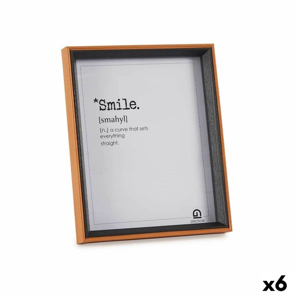 Foto rāmis Gift Decor Brūns Melns Stikls Koks MDF (6 gb.)