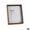 Nuotraukų rėmelis Gift Decor Ruda Juoda Stiklas Medžio MDF (6 vnt.)