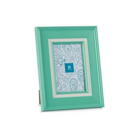 Photo frame Gift Decor Green Crystal Plastic (6 Units)