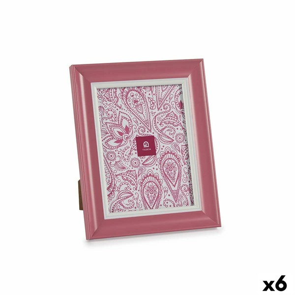 Foto rāmis Gift Decor Rozā Stikls Plastmasa (6 gb.)