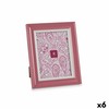 Фото рамка Gift Decor Розовый Стеклянный Пластик (6 штук)