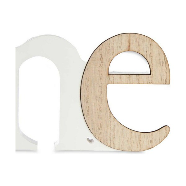 Photo frame Gift Decor Home White Brown MDF Wood (6 Units)