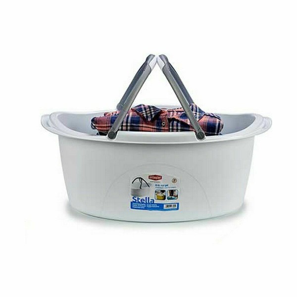 Veļas Grozs Stefanplast Plastmasa 25 L 59 x 23 x 38 cm Ar rokturiem (30 gb.)