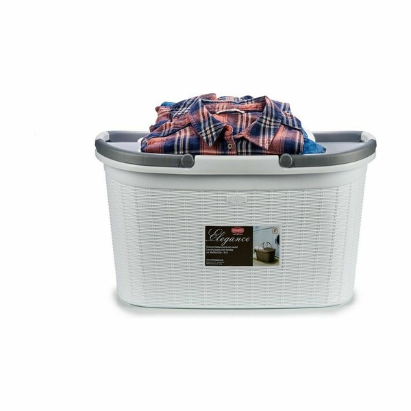 Veļas Grozs Stefanplast Elegance Plastmasa 35 L 57,5 x 29 x 36,5 cm (15 gb.)