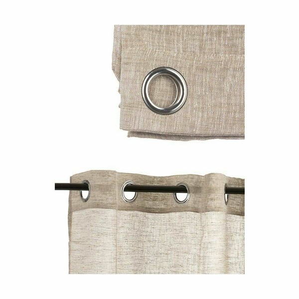 Curtain Gift Decor Beige 140 x 0,1 x 260 cm 34 x 3,5 x 26 cm (6 Units)