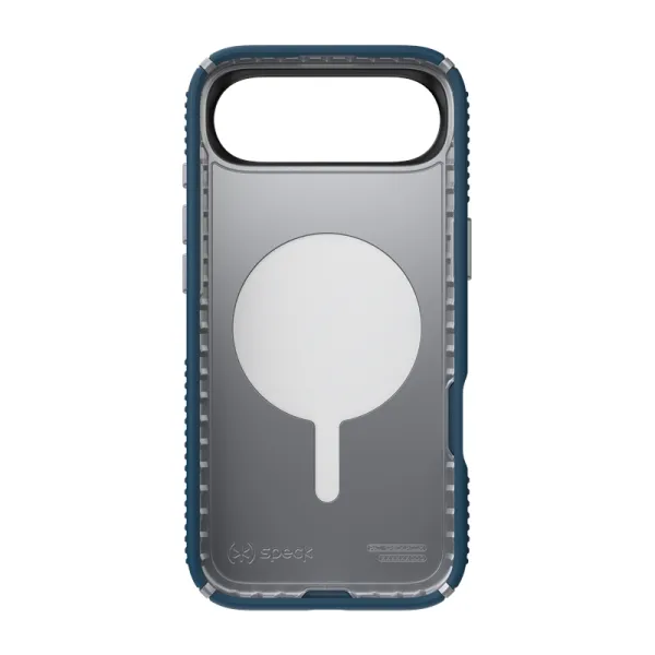 Speck Presidio2 Grip ClickLock & MagSafe - iPhone Air Case (Deep Sea / Silver Metallic / Spell Blue)