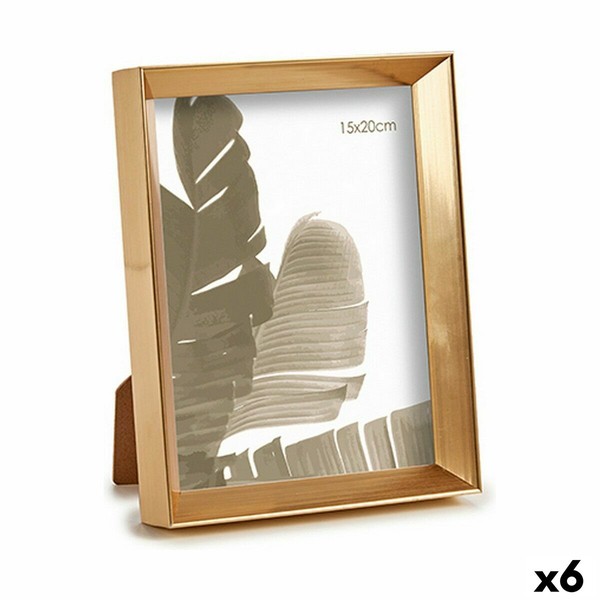 Foto rāmis Gift Decor Bronza Stikls Plastmasa (6 gb.)