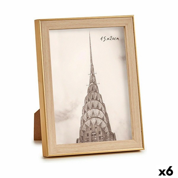 Foto rāmis Gift Decor Brūns Bronza Dabisks Stikls polipropilēns (6 gb.)