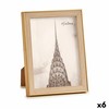 Kuvakehys Gift Decor Ruskea Kullattu Luonnollinen Lasi polypropeeni (6 osaa)