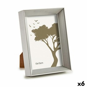 Photo frame Gift Decor Silver Glass Plastic (6 Units)