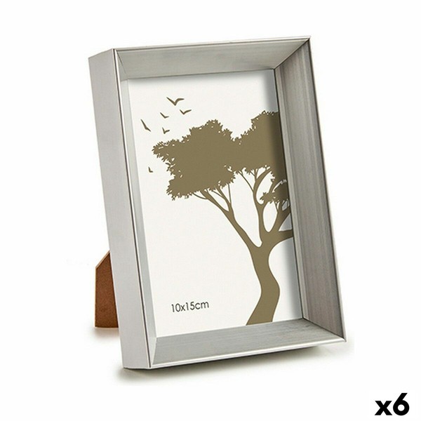 Kuvakehys Gift Decor Hopeinen Lasi Muovinen (6 osaa)