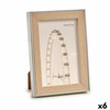 Kuvakehys Gift Decor Ruskea Hopeinen Luonnollinen Lasi polypropeeni (6 osaa)