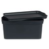 Storage Box with Lid Kipit Anthracite Plastic 7,5 L (12 Units)