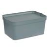 Uzglabāšanas Kaste ar Vāku Kipit Pelēks Plastmasa 7,5 L (12 gb.)