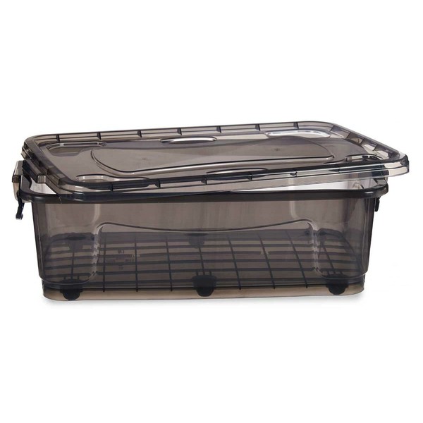 Sandėliavimo dėžė su ratukais Kipit Antracito Plastmasinis 30 L 40 x 20,5 x 63 cm (6 vnt.)