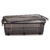 Storage Box with Wheels Kipit Anthracite Plastic 30 L 40 x 20,5 x 63 cm (6 Units)