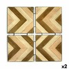 Seinäkoriste Gift Decor Bafana Ruskea Beige 3 x 82,5 x 82,5 cm (2 osaa)