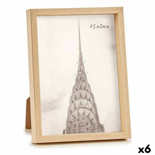 Nuotraukų rėmelis Gift Decor Ruda Natūralus Plastmasinis (6 vnt.)