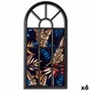 Sieniniai rėmeliai Gift Decor Juoda stiklas Plastmasinis Langas (6 vnt.)