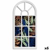 Sieniniai rėmeliai Gift Decor Balta stiklas Plastmasinis Langas (6 vnt.)