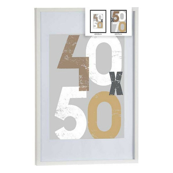 Kuvakehys Gift Decor Valkoinen polystyreeni Muovinen Puu MDF 50 x 70 cm (6 osaa)