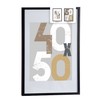 Wall photo frame Gift Decor Black polystyrene Plastic MDF Wood 50 x 70 cm (6 Units)