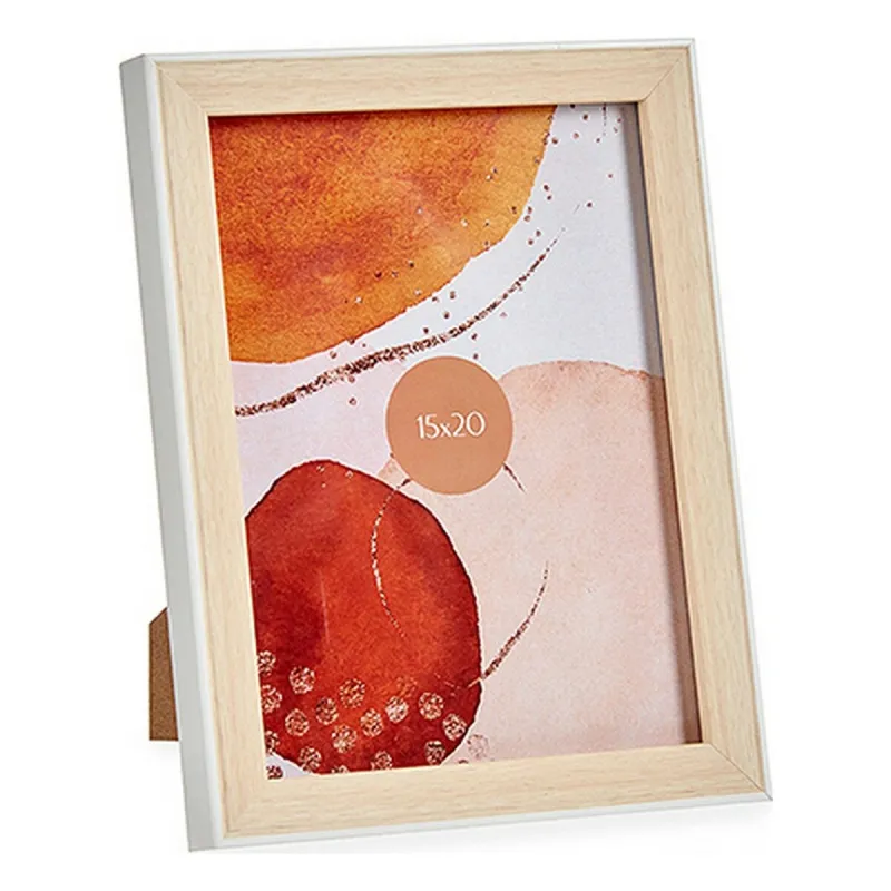 Kuvakehys Gift Decor Valkoinen Ruskea Luonnollinen Lasi polypropeeni (6 osaa)