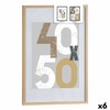 Photo frame Gift Decor Natural polystyrene Plastic MDF Wood (6 Units)