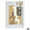 Foto rāmis Gift Decor Balts Stikls Koks MDF (6 gb.)